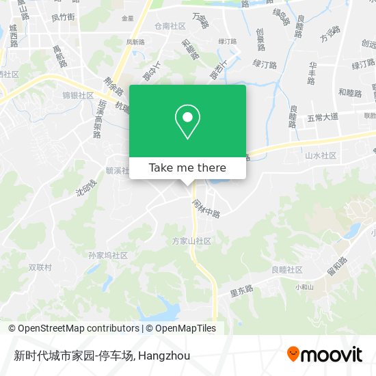 新时代城市家园-停车场 map