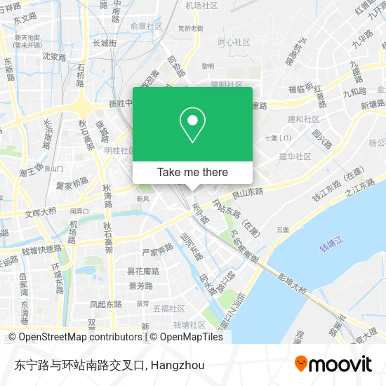 东宁路与环站南路交叉口 map