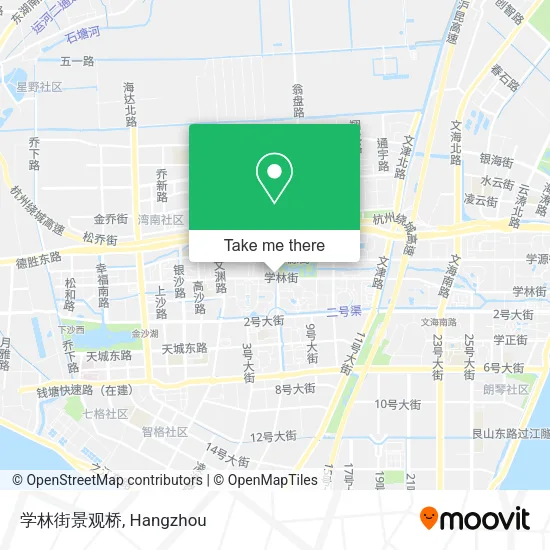 学林街景观桥 map
