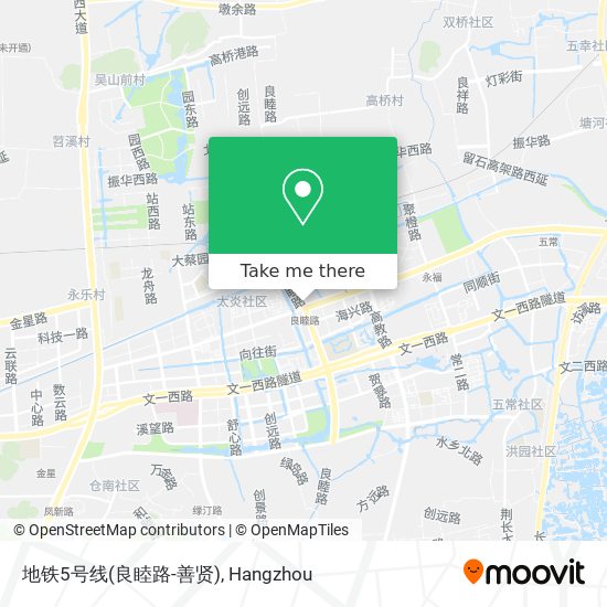 地铁5号线(良睦路-善贤) map