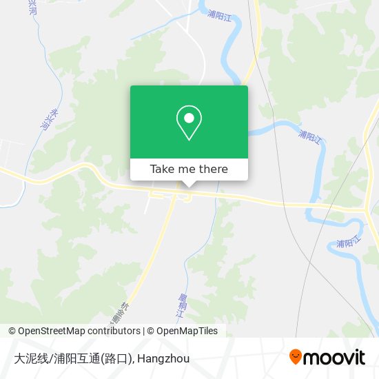 大泥线/浦阳互通(路口) map