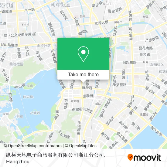 纵横天地电子商旅服务有限公司浙江分公司 map