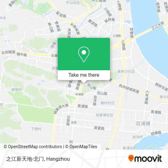 之江新天地-北门 map