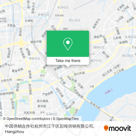 中国供销合作社杭州市江干区彭埠供销有限公司 map