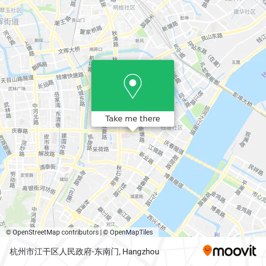 杭州市江干区人民政府-东南门 map