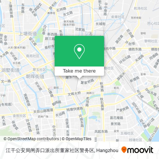 江干公安局闸弄口派出所董家社区警务区 map