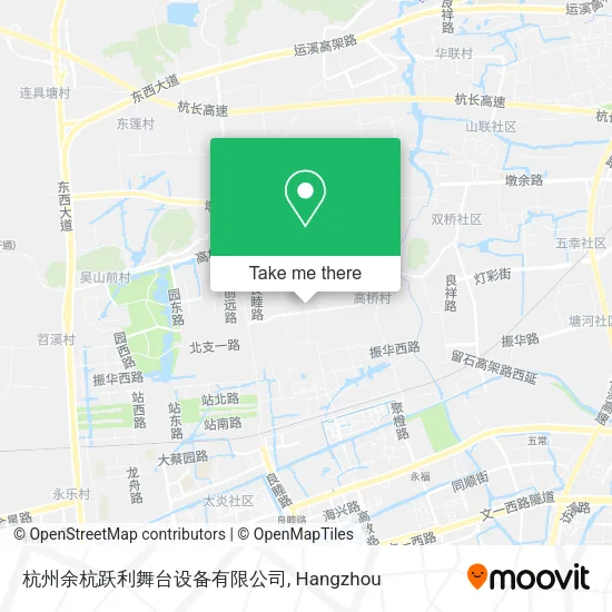 杭州余杭跃利舞台设备有限公司 map