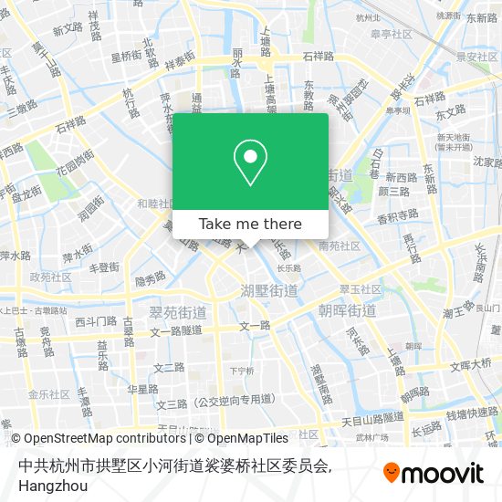 中共杭州市拱墅区小河街道裟婆桥社区委员会 map