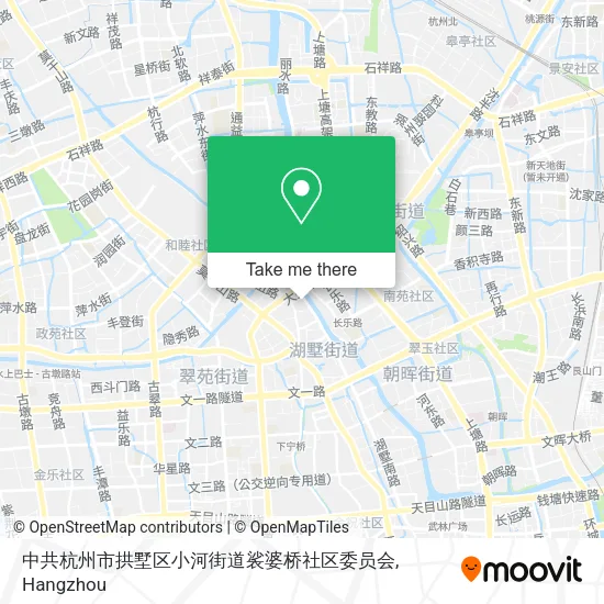 中共杭州市拱墅区小河街道裟婆桥社区委员会 map
