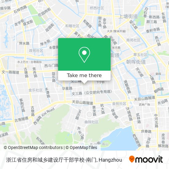 浙江省住房和城乡建设厅干部学校-南门 map