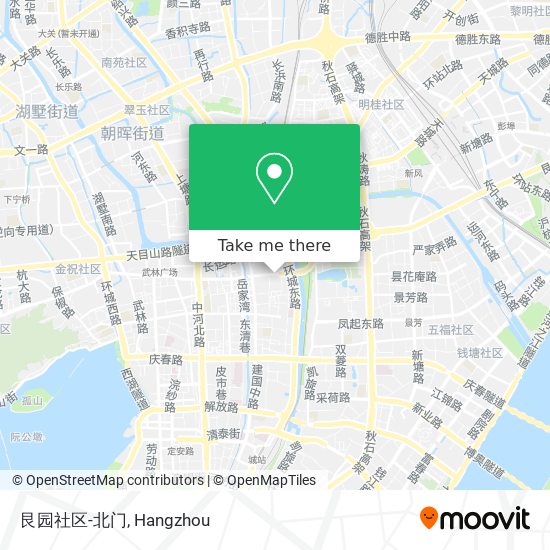 艮园社区-北门 map