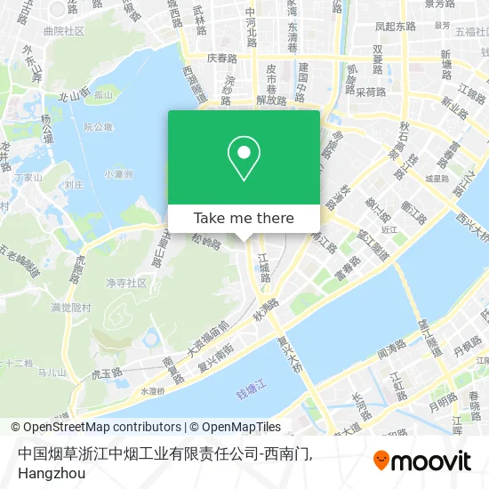 中国烟草浙江中烟工业有限责任公司-西南门 map