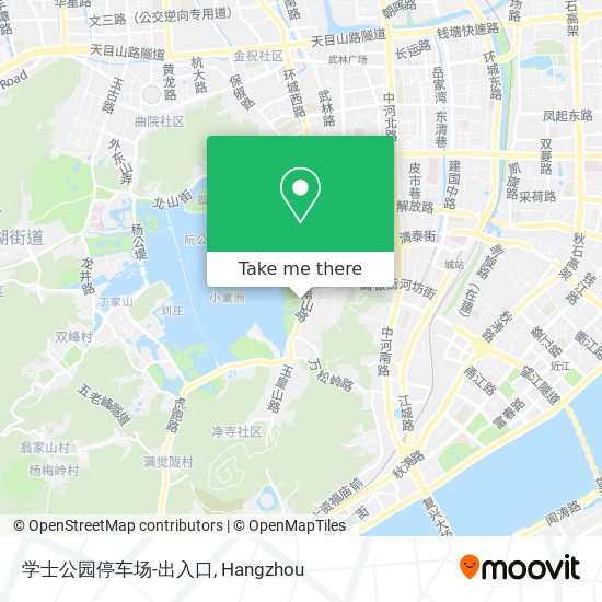 学士公园停车场-出入口 map