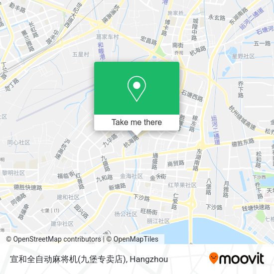 宣和全自动麻将机(九堡专卖店) map
