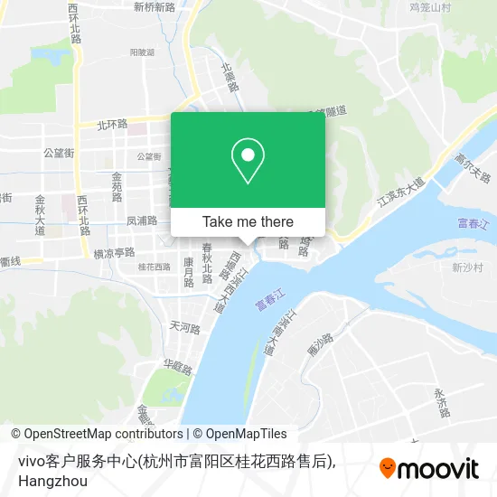 vivo客户服务中心(杭州市富阳区桂花西路售后) map