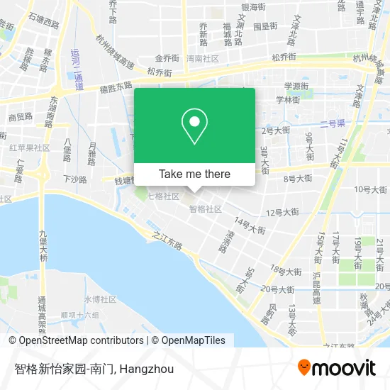 智格新怡家园-南门 map