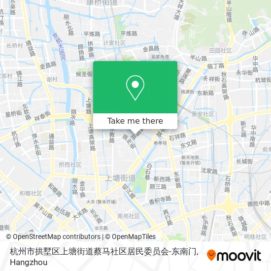 杭州市拱墅区上塘街道蔡马社区居民委员会-东南门 map
