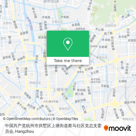 中国共产党杭州市拱墅区上塘街道蔡马社区党总支委员会 map