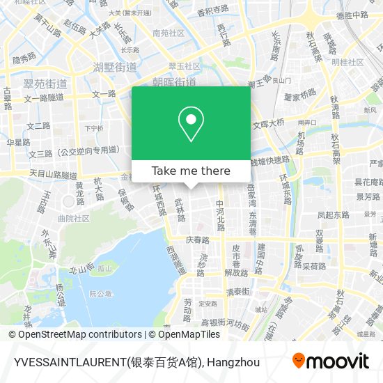 YVESSAINTLAURENT(银泰百货A馆) map