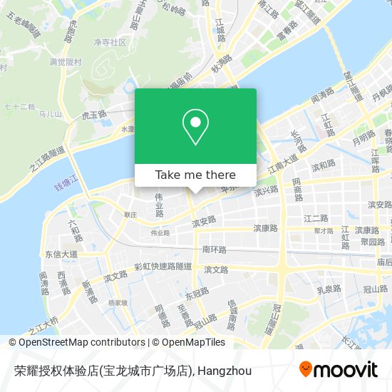 荣耀授权体验店(宝龙城市广场店) map