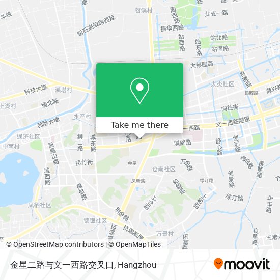 金星二路与文一西路交叉口 map