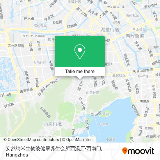 安然纳米生物波健康养生会所西溪店-西南门 map