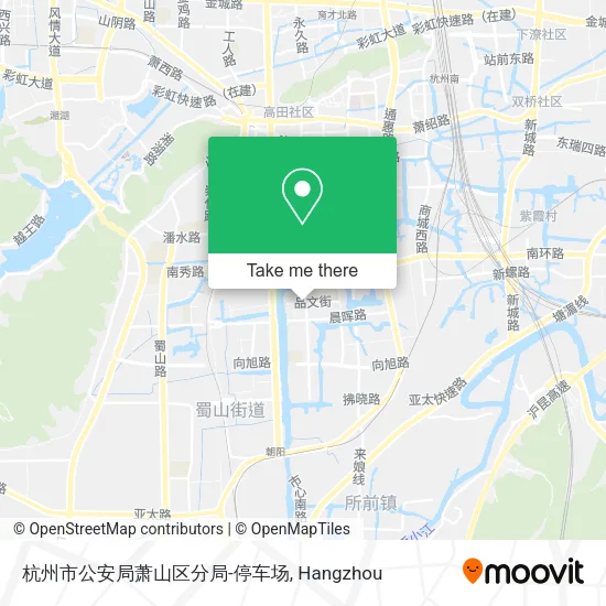 杭州市公安局萧山区分局-停车场 map