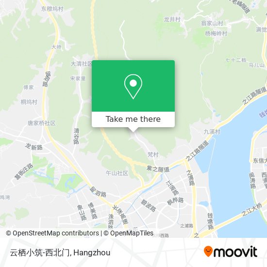 云栖小筑-西北门 map