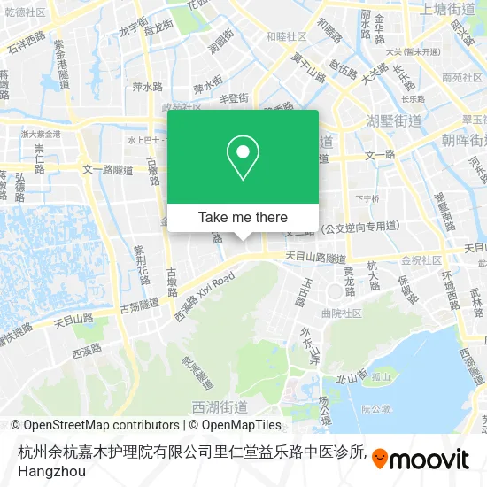 杭州余杭嘉木护理院有限公司里仁堂益乐路中医诊所 map