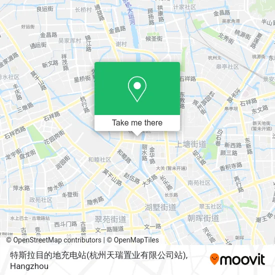 特斯拉目的地充电站(杭州天瑞置业有限公司站) map