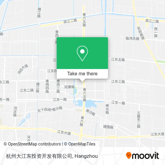 杭州大江东投资开发有限公司 map