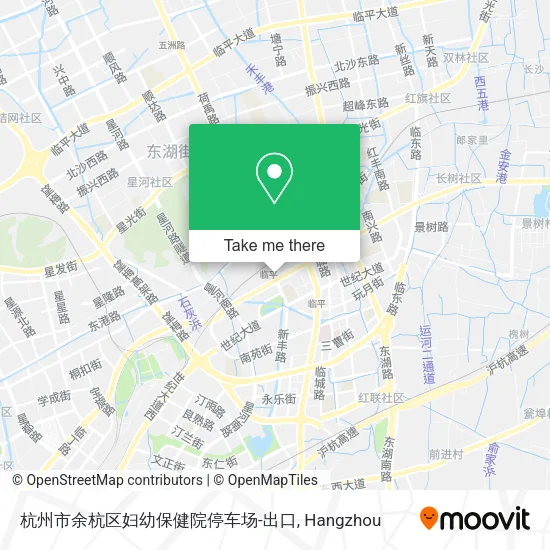 杭州市余杭区妇幼保健院停车场-出口 map