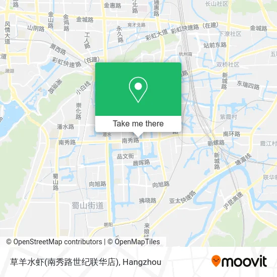 草羊水虾(南秀路世纪联华店) map