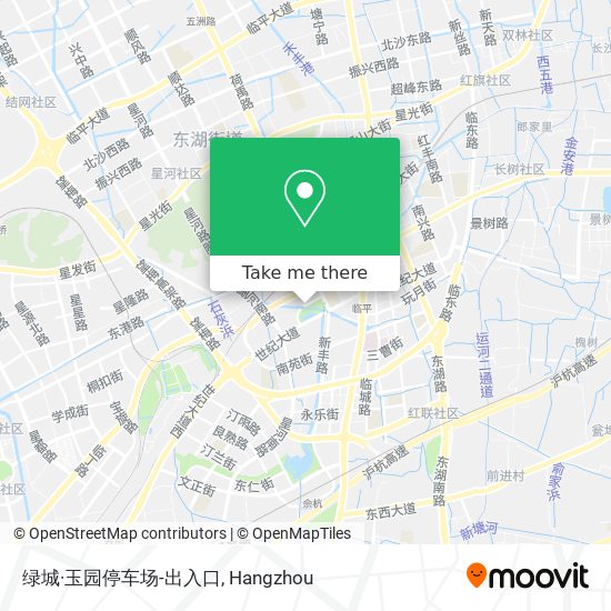 绿城·玉园停车场-出入口 map