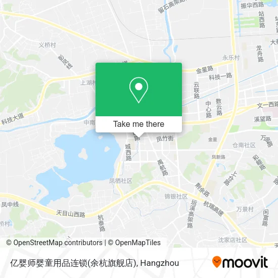 亿婴师婴童用品连锁(余杭旗舰店) map