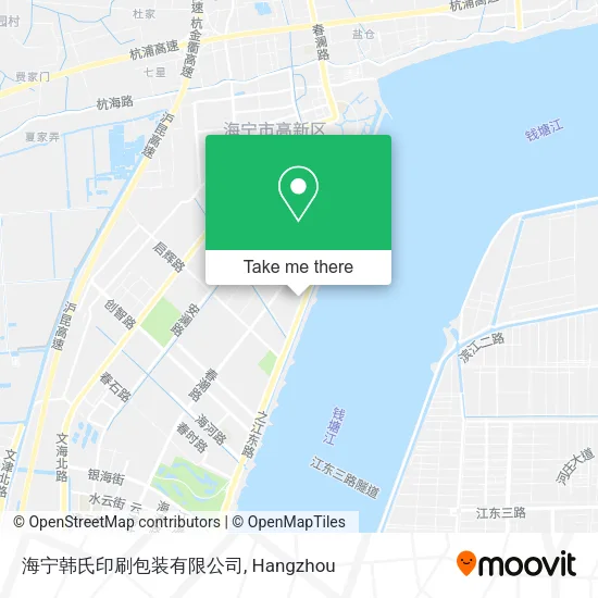 海宁韩氏印刷包装有限公司 map