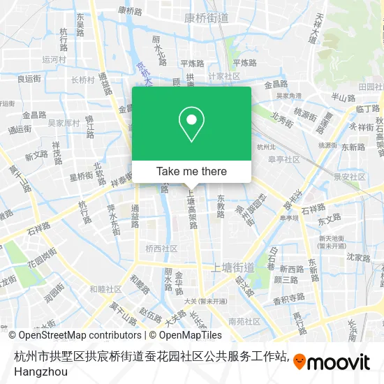 杭州市拱墅区拱宸桥街道蚕花园社区公共服务工作站 map