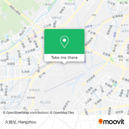 火烧址 map