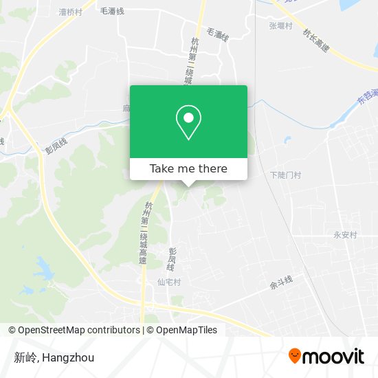新岭 map