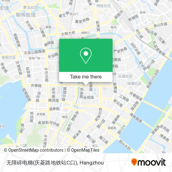 无障碍电梯(庆菱路地铁站C口) map