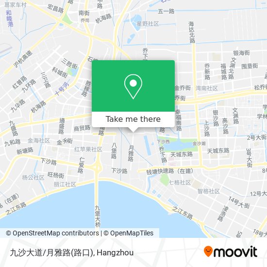 九沙大道/月雅路(路口) map