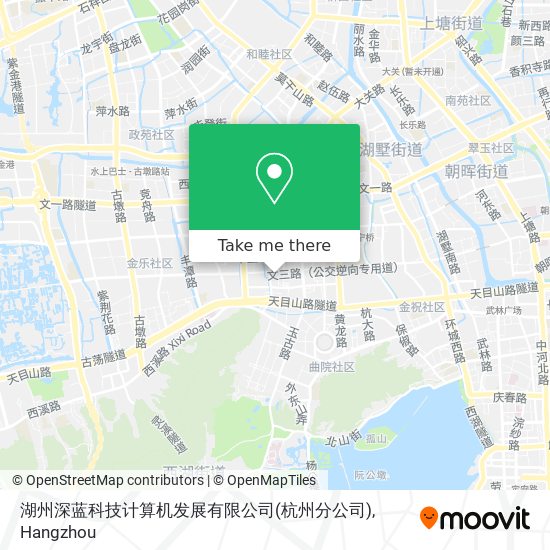 湖州深蓝科技计算机发展有限公司(杭州分公司) map