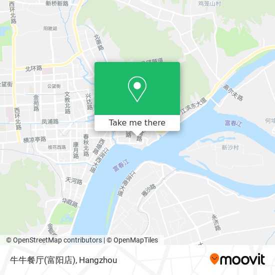 牛牛餐厅(富阳店) map
