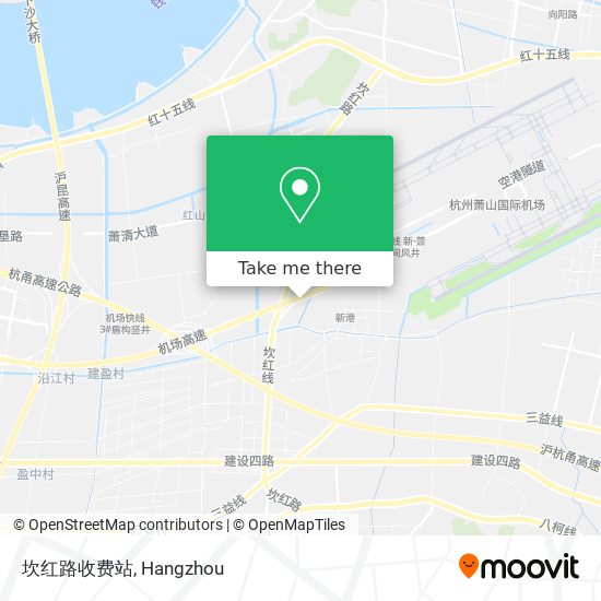 坎红路收费站 map