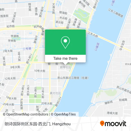 朗诗国际街区东园-西北门 map