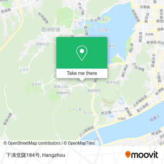下满觉陇184号 map