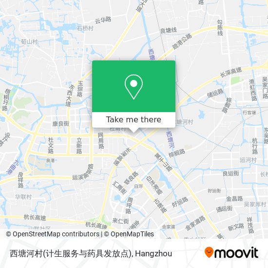 西塘河村(计生服务与药具发放点) map