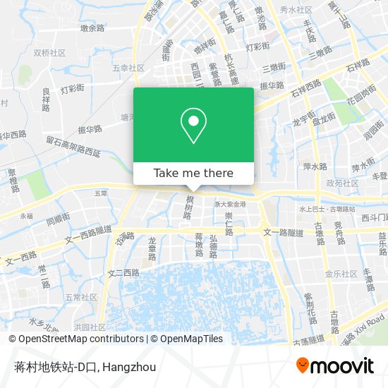 蒋村地铁站-D口 map