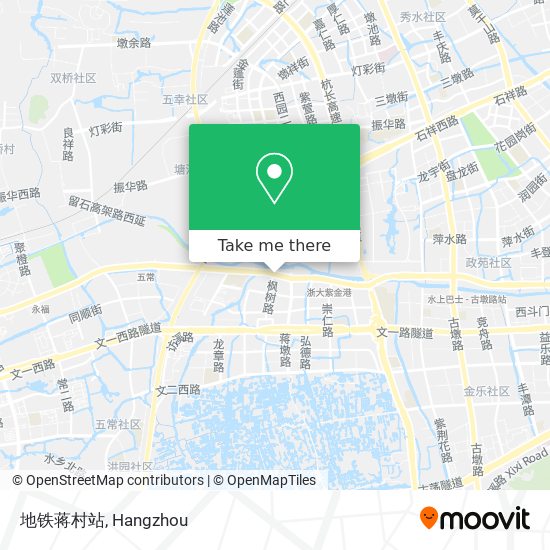 地铁蒋村站 map