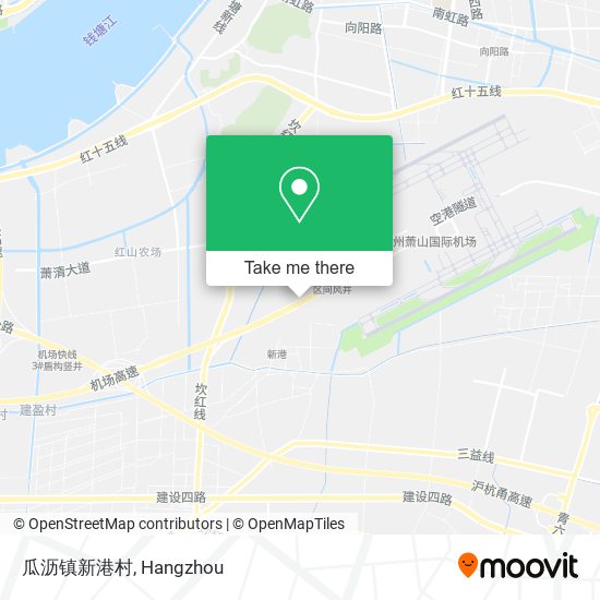 瓜沥镇新港村 map